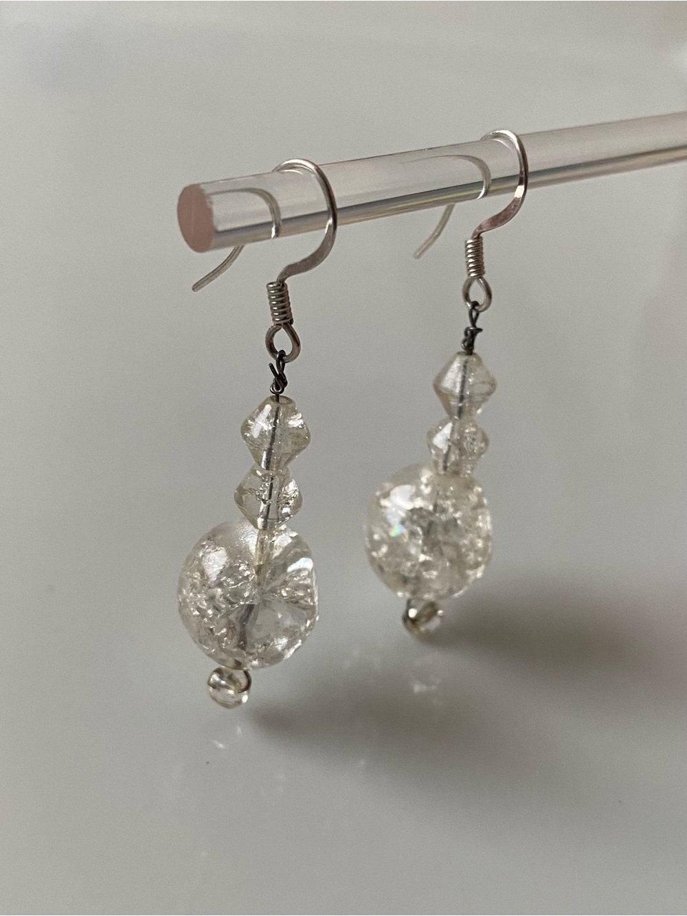 Crystal Drop Dangle Earrings - Clear